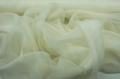 Mousseline de Soie Blanche soldée