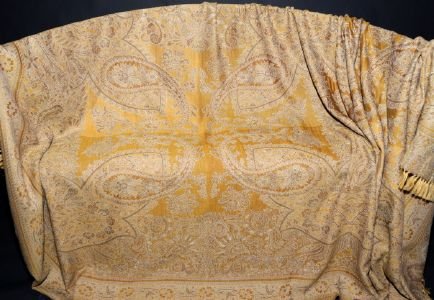 Jeté de canapé pure laine jacquard 310*150cm Arpora