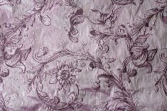 Soie sauvage Brodée Boticelli Glycine