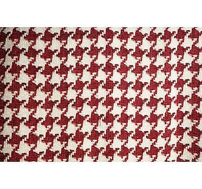 Tissu de Laine Ivoire Rubis vendu au mètre
