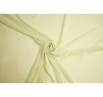 Tissu Mousseline Georgette Anis vendu au mètre