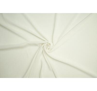 Tissu Mousseline Georgette Guy Ivoire