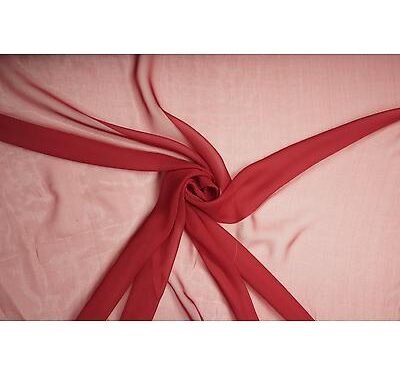 Tissu Mousseline Georgette  Rubi vendu au mètre