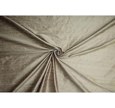 Tissu Shantungs de soie  Tabac vendu au mètre