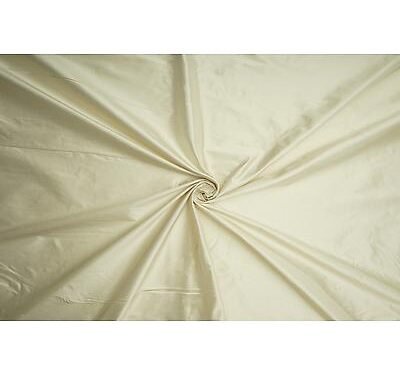 Tissu en Soie Unie Champagne vendu au mètre