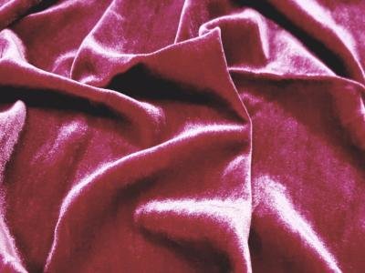 Velours de soie et viscose au mètre coloris rose Raspberry