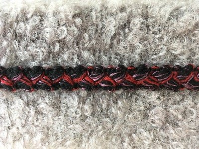 Galon Tressé " Chanel " Bordeaux rose