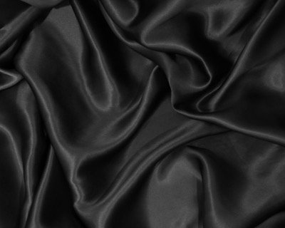 Crepe satin soie noir