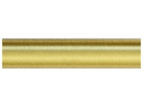4 tringles à rideaux Coloris laiton mat +8 supports+8 embouts laiton mat